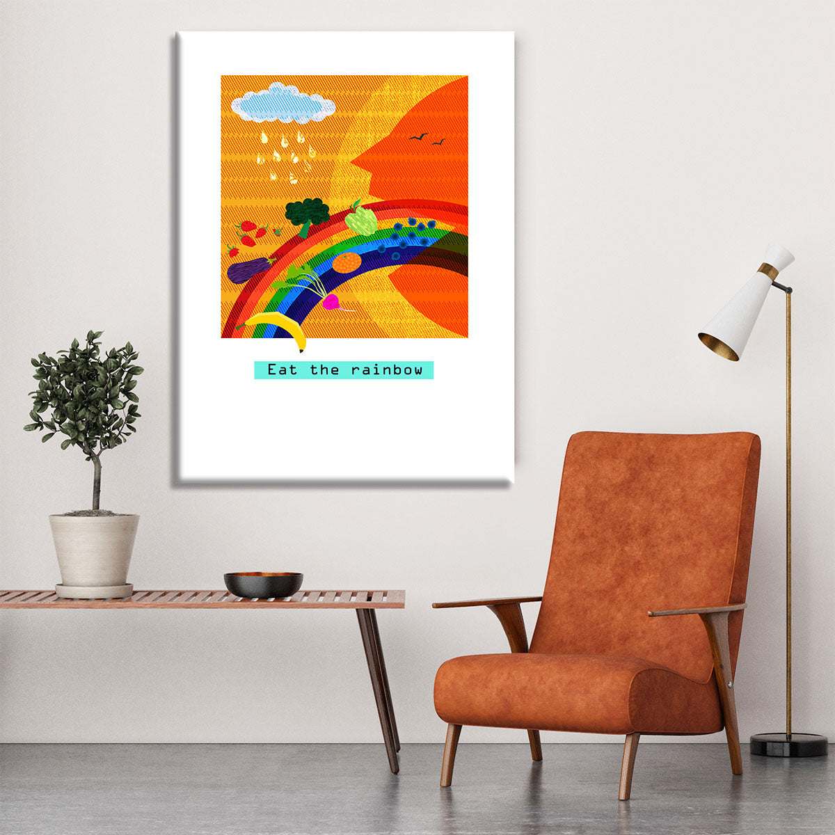 Eat the rainbow Canvas Print or Poster - 1x - 6