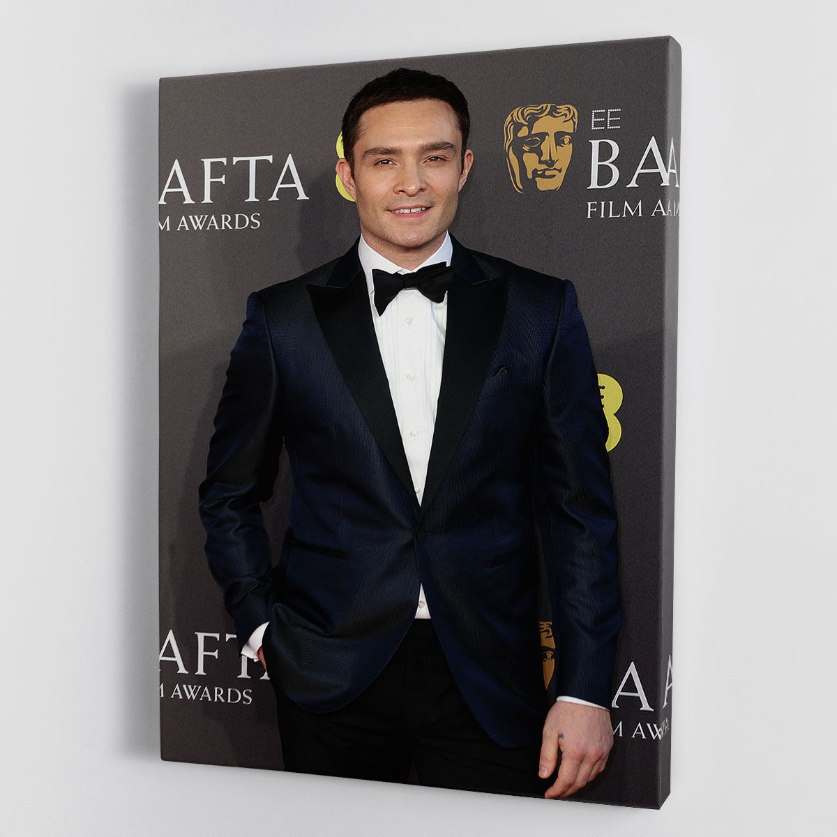 Ed Westwick at the Baftas Canvas Print or Poster - Canvas Art Rocks - 1