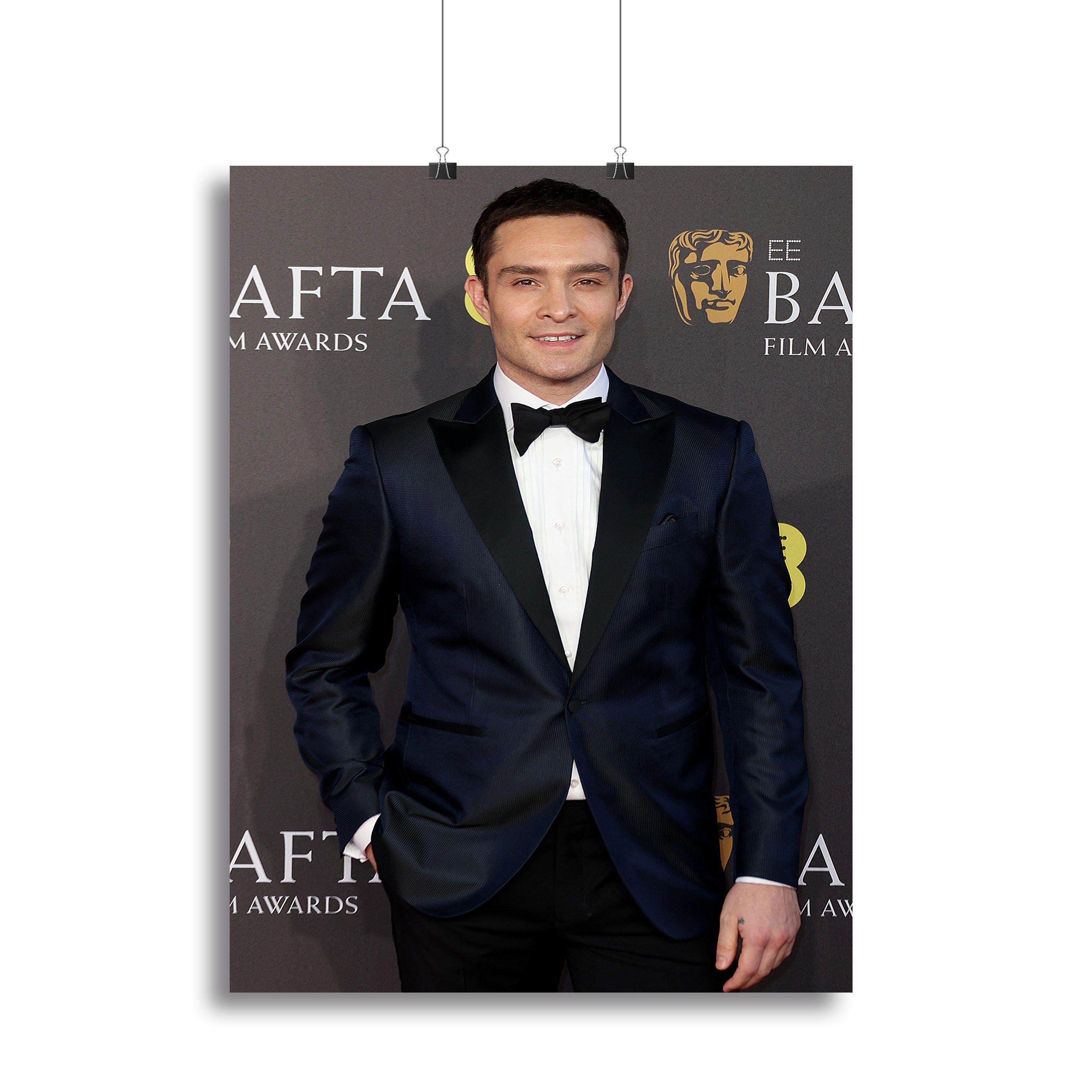 Ed Westwick at the Baftas Canvas Print or Poster - Canvas Art Rocks - 2