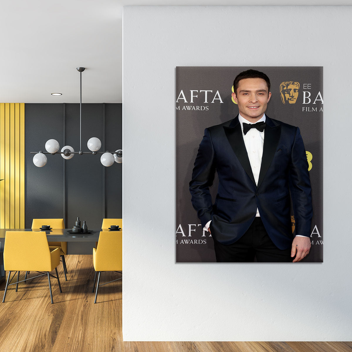 Ed Westwick at the Baftas Canvas Print or Poster - Canvas Art Rocks - 4