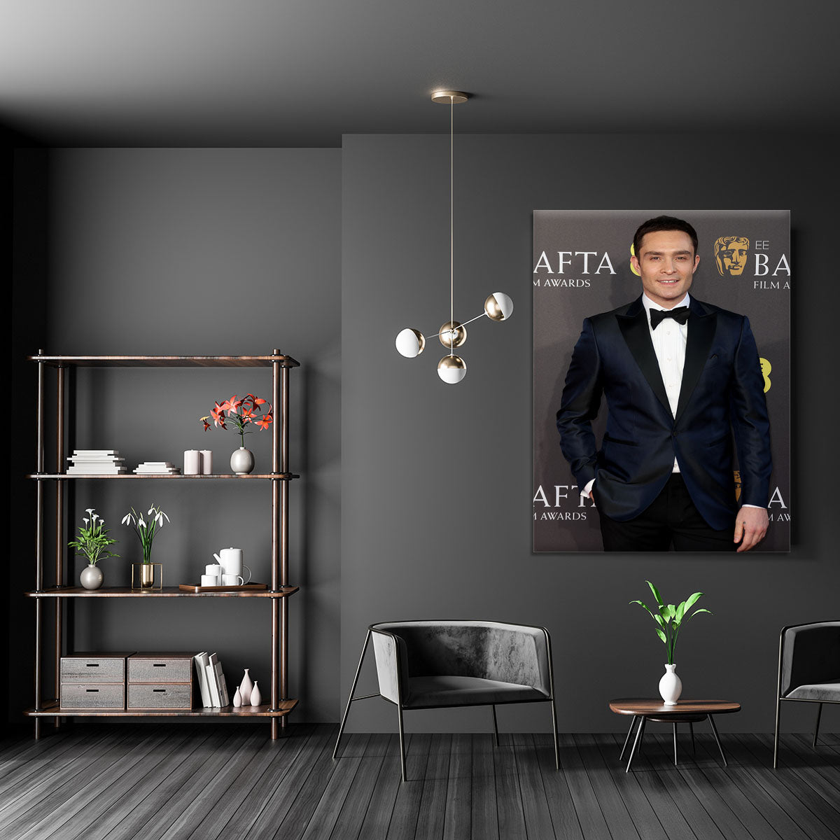 Ed Westwick at the Baftas Canvas Print or Poster - Canvas Art Rocks - 5