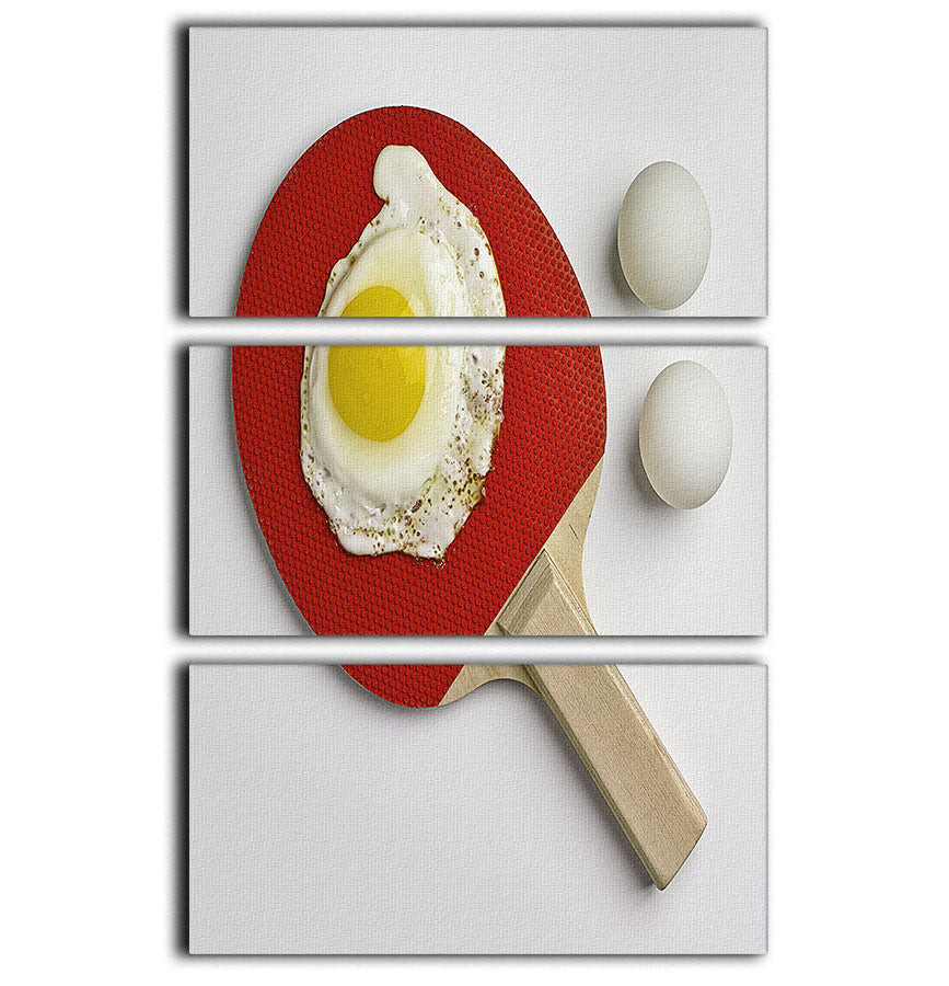 Egg Ping Pong 3 Split Panel Canvas Print - 1x - 1