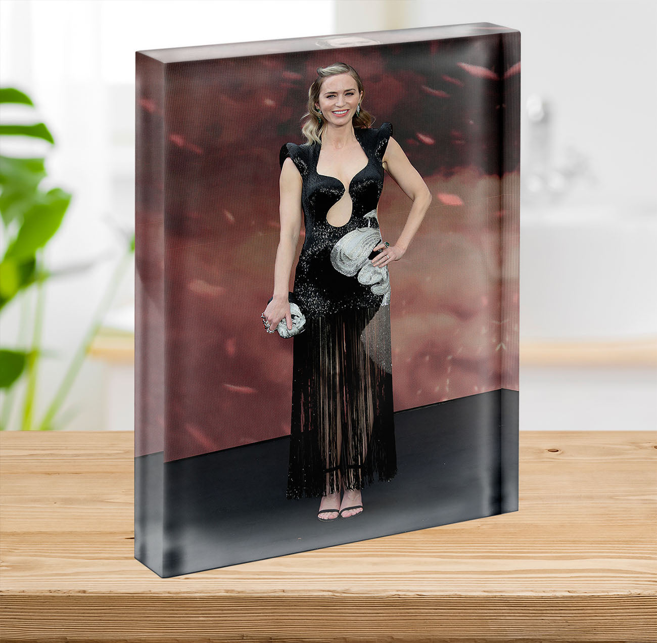 Emily Blunt at the Oppenheimer Premiere Acrylic Block - Canvas Art Rocks - 2