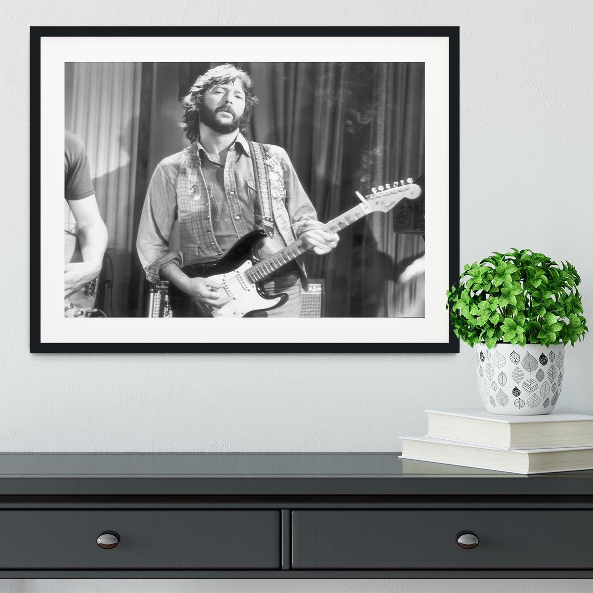 Eric Clapton in 1978 Framed Print - Canvas Art Rocks - 1