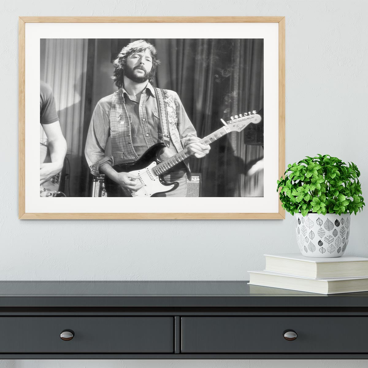 Eric Clapton in 1978 Framed Print - Canvas Art Rocks - 3