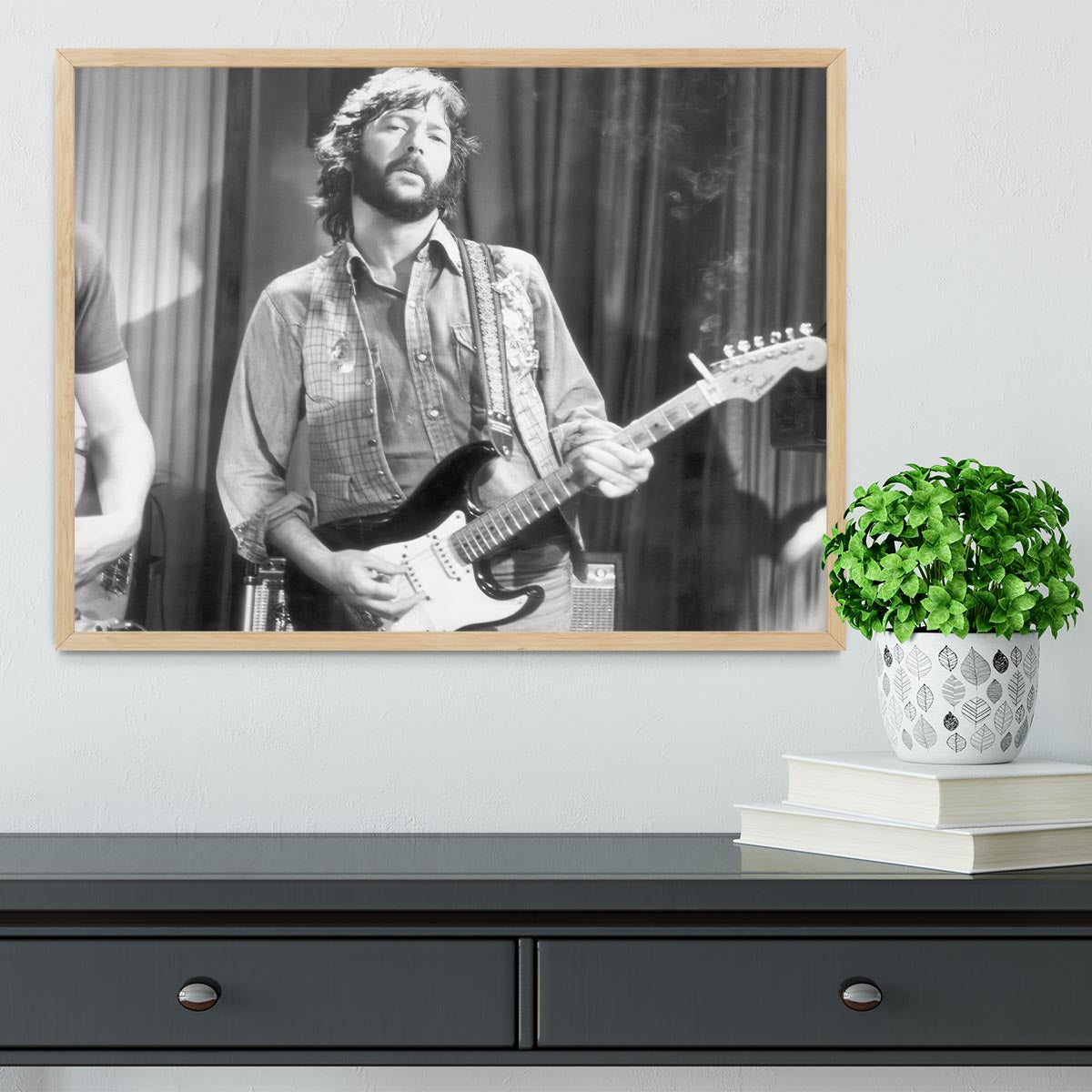 Eric Clapton in 1978 Framed Print - Canvas Art Rocks - 4