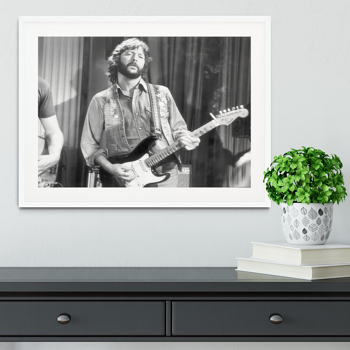 Eric Clapton in 1978 Framed Print - Canvas Art Rocks - 5
