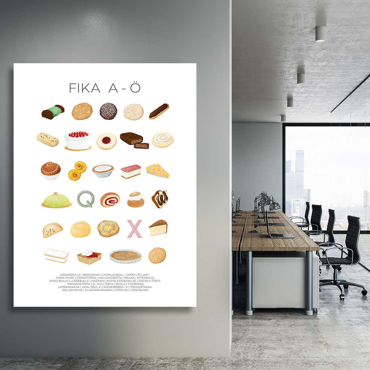 FIKA A A Canvas Print or Poster - Canvas Art Rocks - 3
