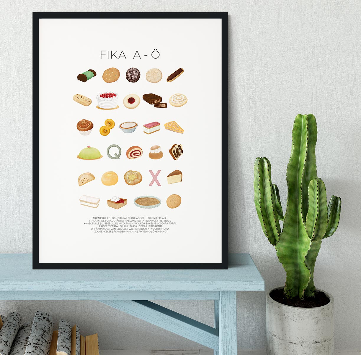 FIKA A A Framed Print - Canvas Art Rocks - 1