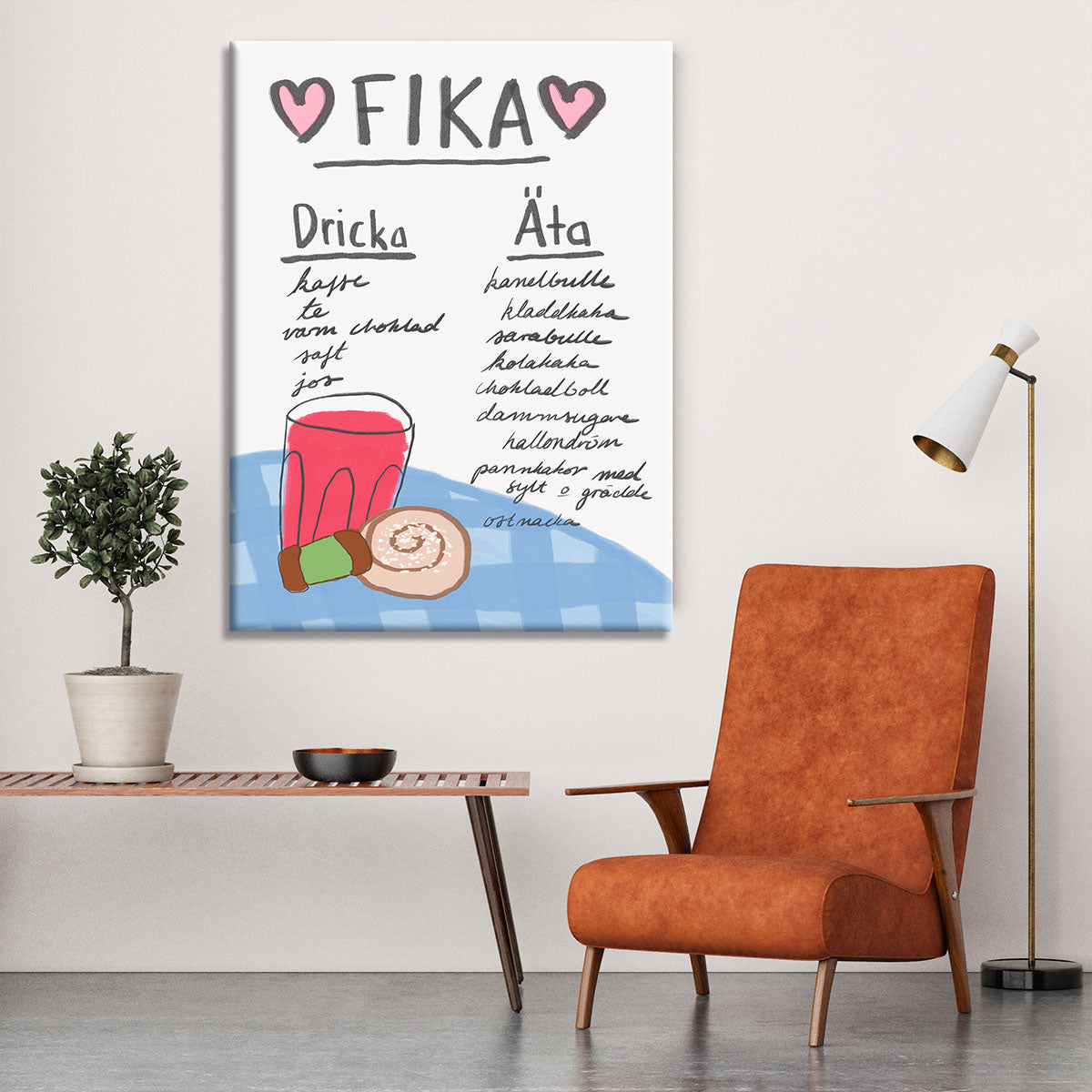 Fika Canvas Print or Poster - Canvas Art Rocks - 6