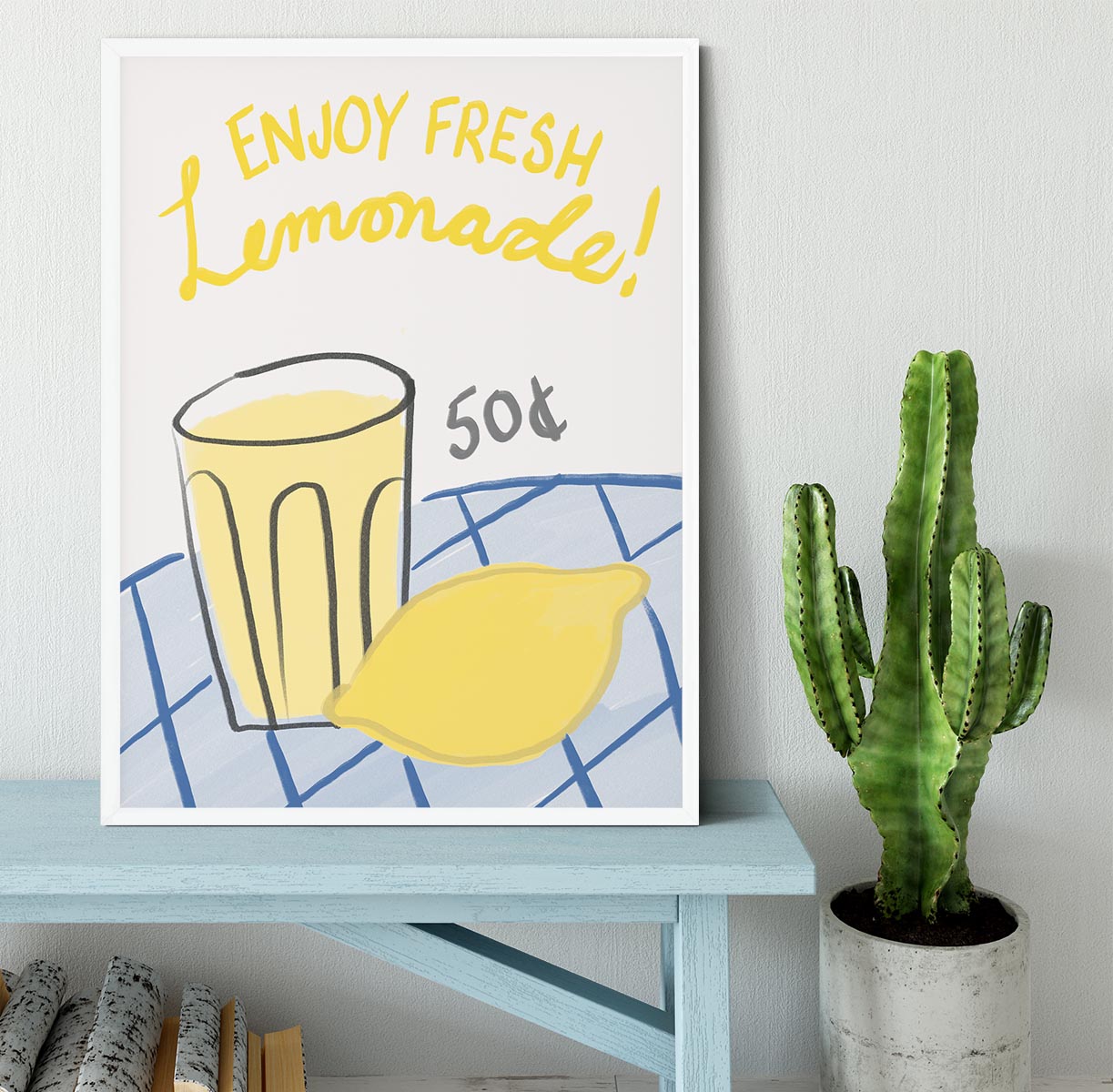 Fresh Lemonade Framed Print - Canvas Art Rocks -6