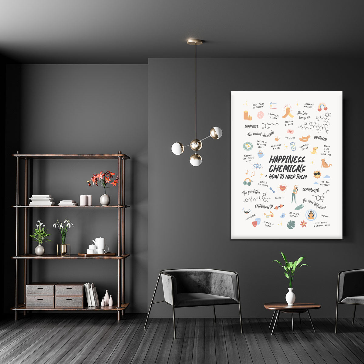 Happy Chemicals Canvas Print or Poster - Canvas Art Rocks - 5