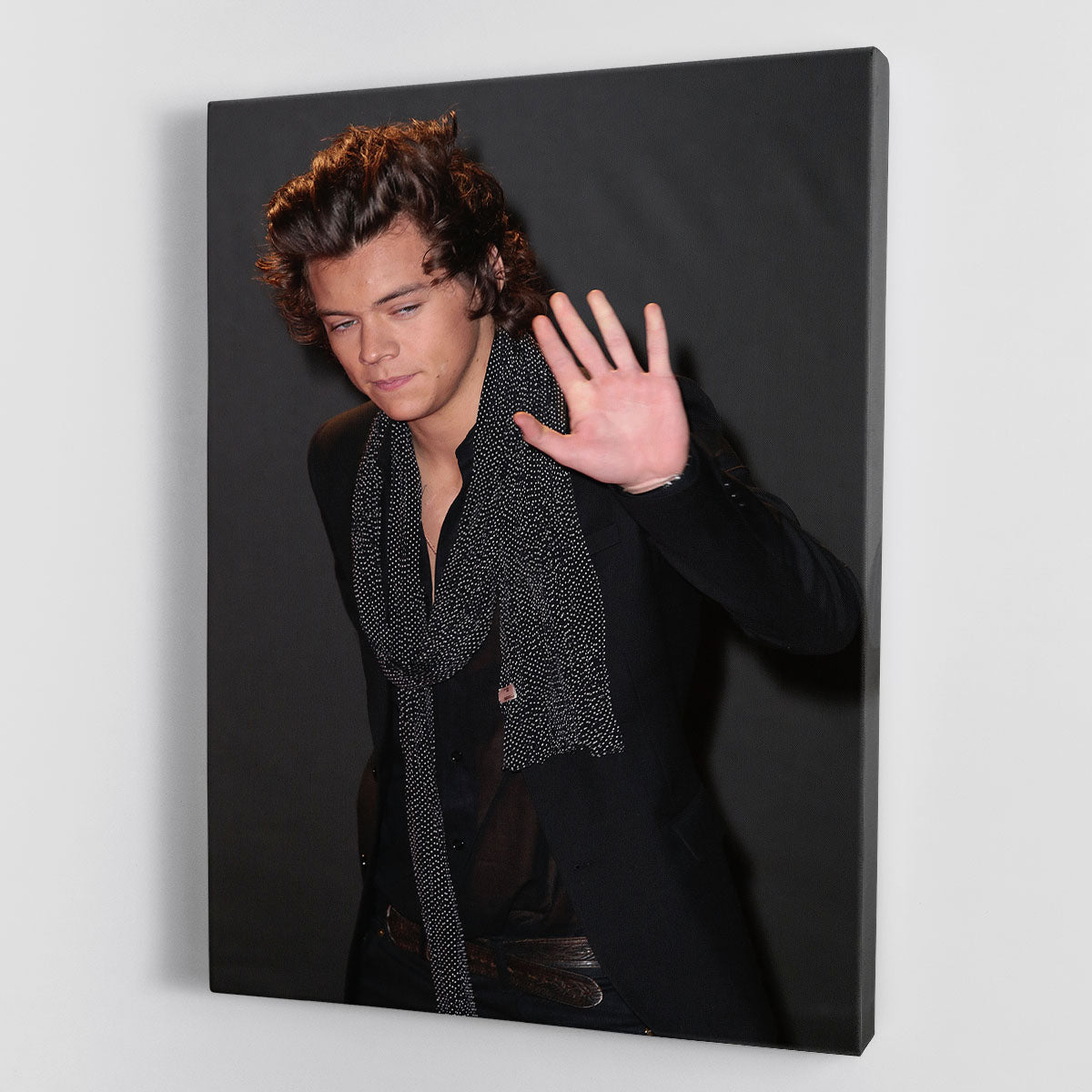 Harry Styles waves at the British Fashion Awards Canvas Print or Poster - Canvas Art Rocks - 1