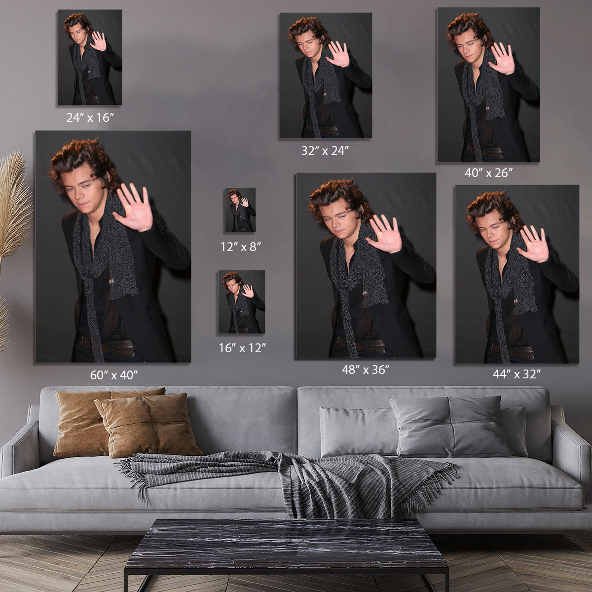Harry Styles waves at the British Fashion Awards Canvas Print or Poster - Canvas Art Rocks - 7