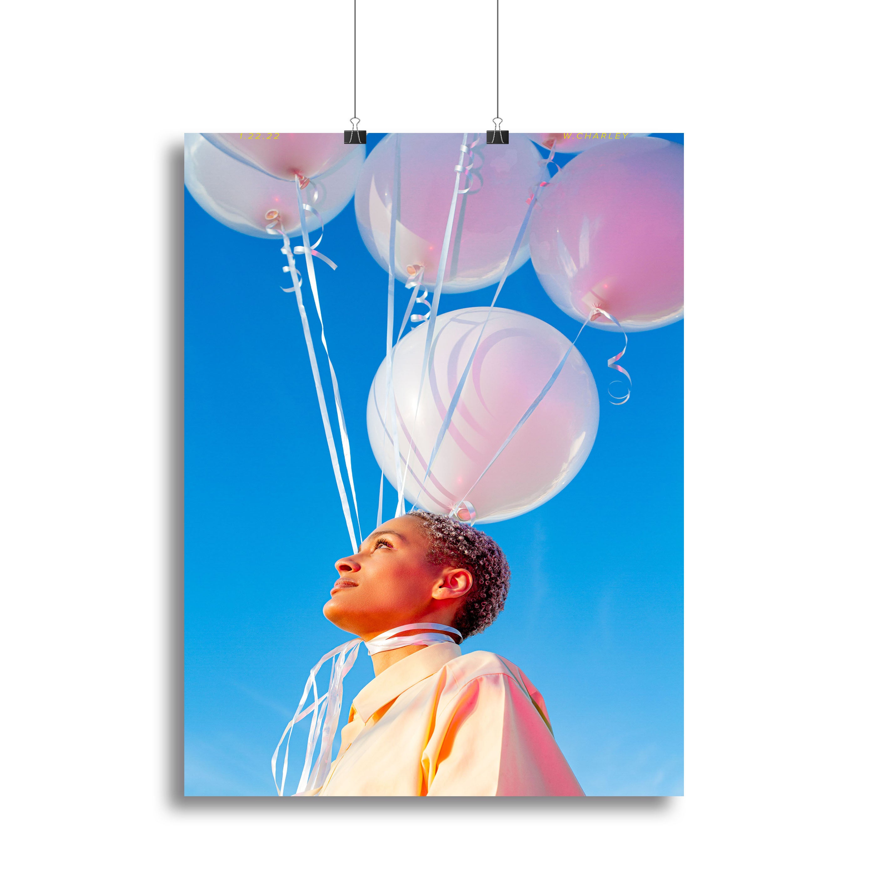 Head in the Clouds. Canvas Print or Poster - 1x - 2
