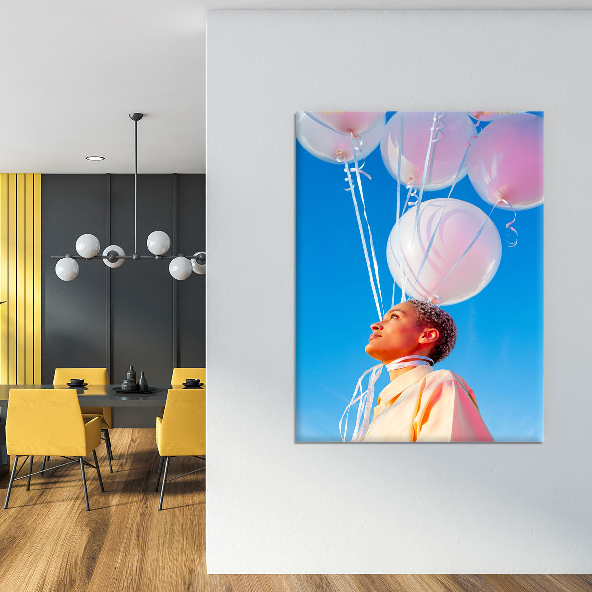 Head in the Clouds. Canvas Print or Poster - 1x - 4