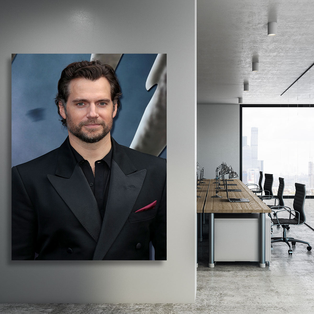 Henry Cavill at a premiere Canvas Print or Poster - Canvas Art Rocks - 3
