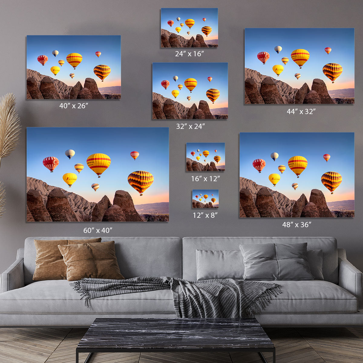 Hot Air Balloons Canvas Print or Poster - 1x - 7