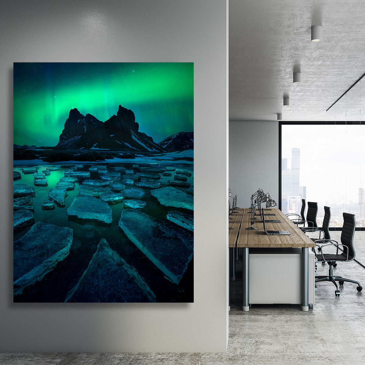 Icy Eystrahorn Canvas Print or Poster - Canvas Art Rocks - 3