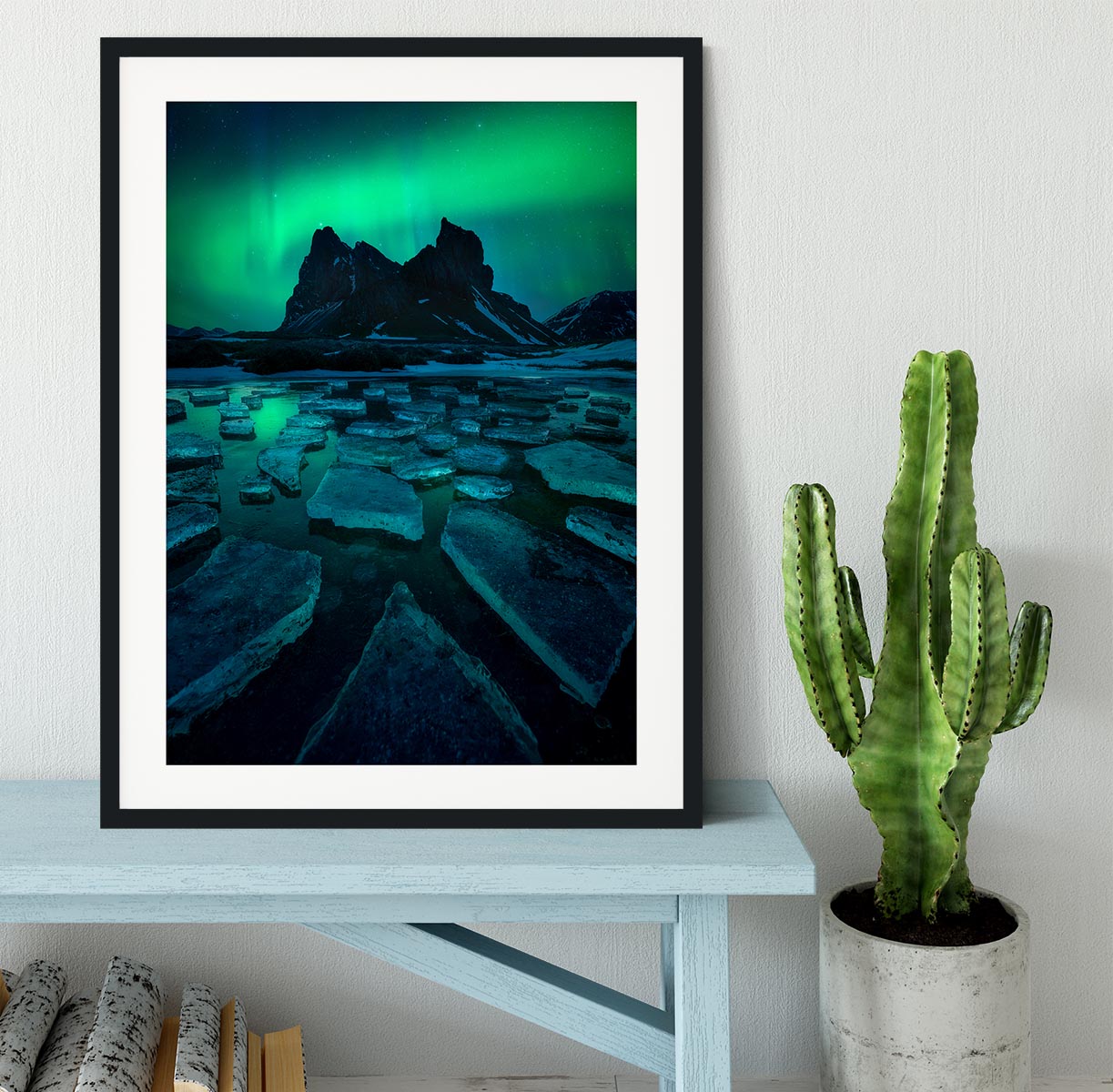 Icy Eystrahorn Framed Print - Canvas Art Rocks - 1