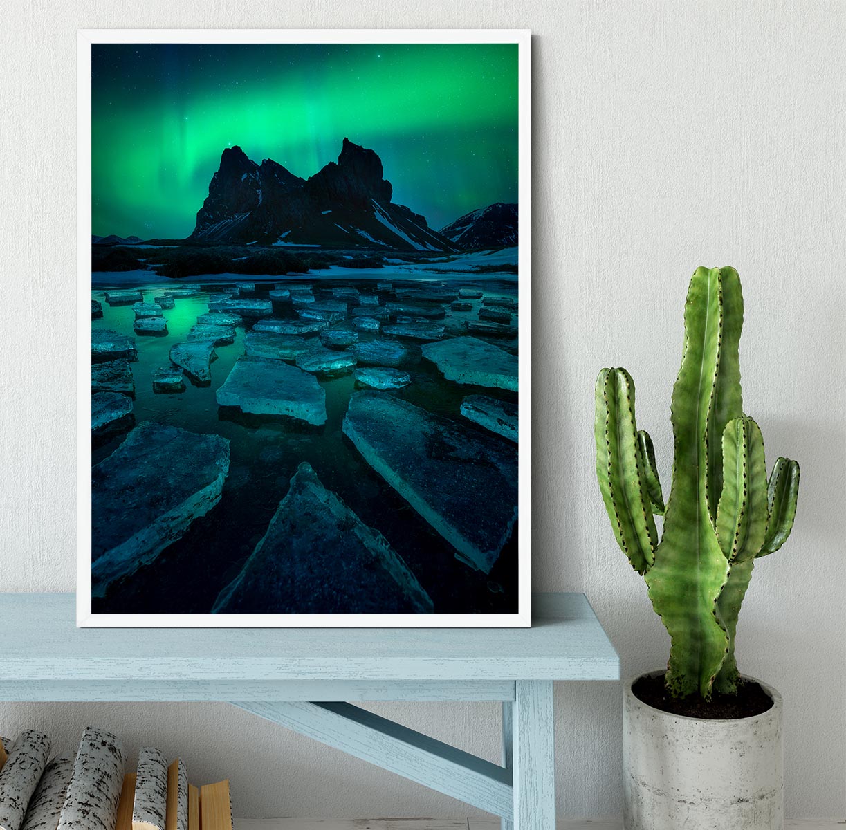 Icy Eystrahorn Framed Print - Canvas Art Rocks -6