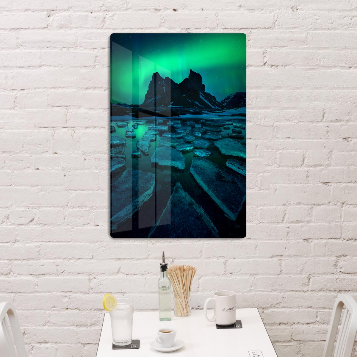 Icy Eystrahorn Acrylic Block - Canvas Art Rocks - 3