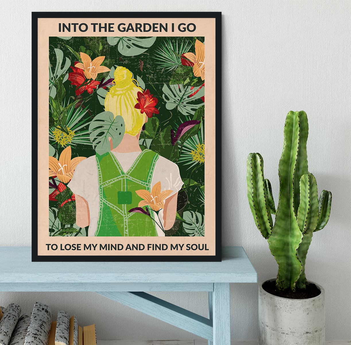 Into the Garden blonde Framed Print - 1x - 2