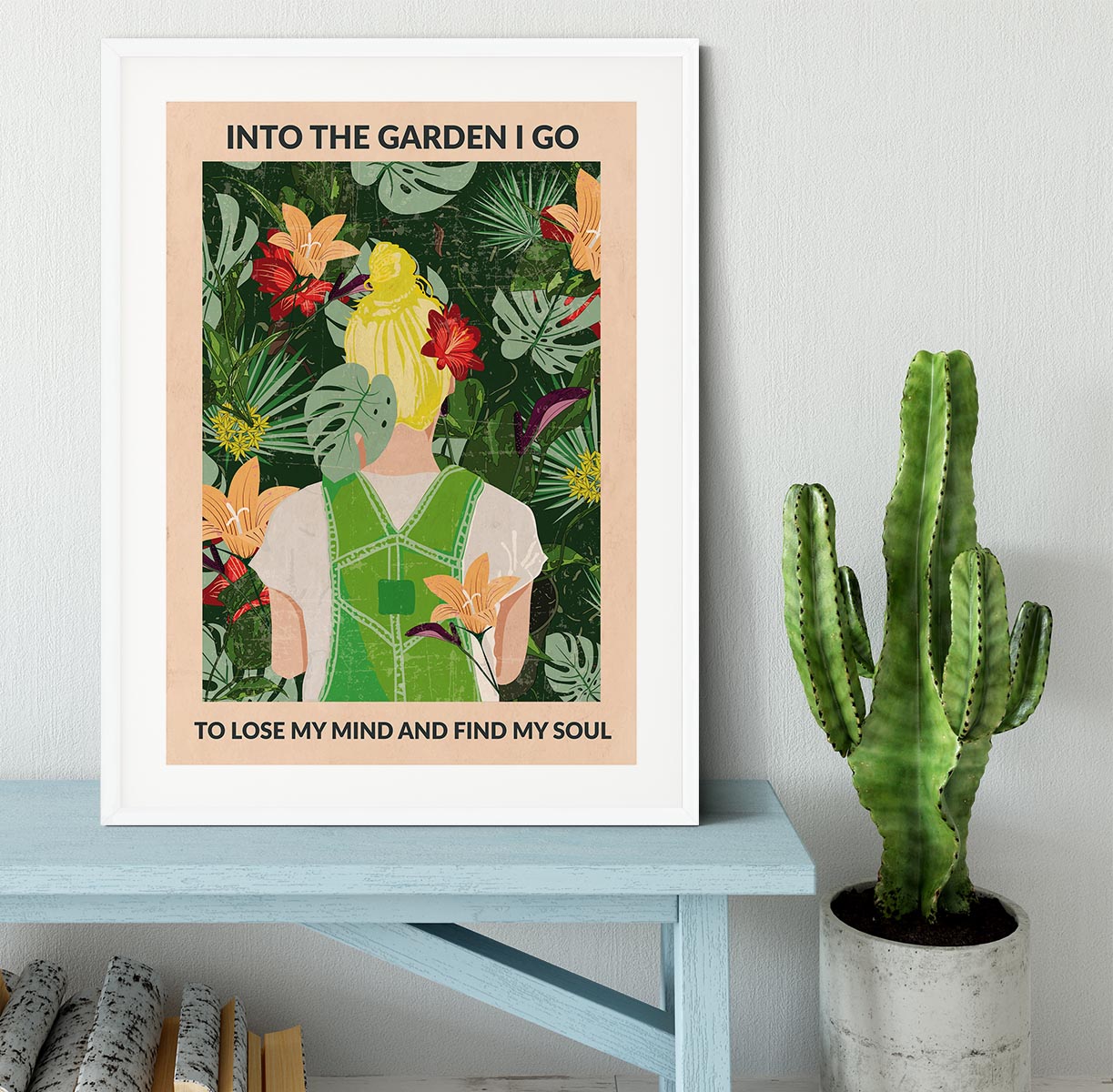 Into the Garden blonde Framed Print - 1x - 5