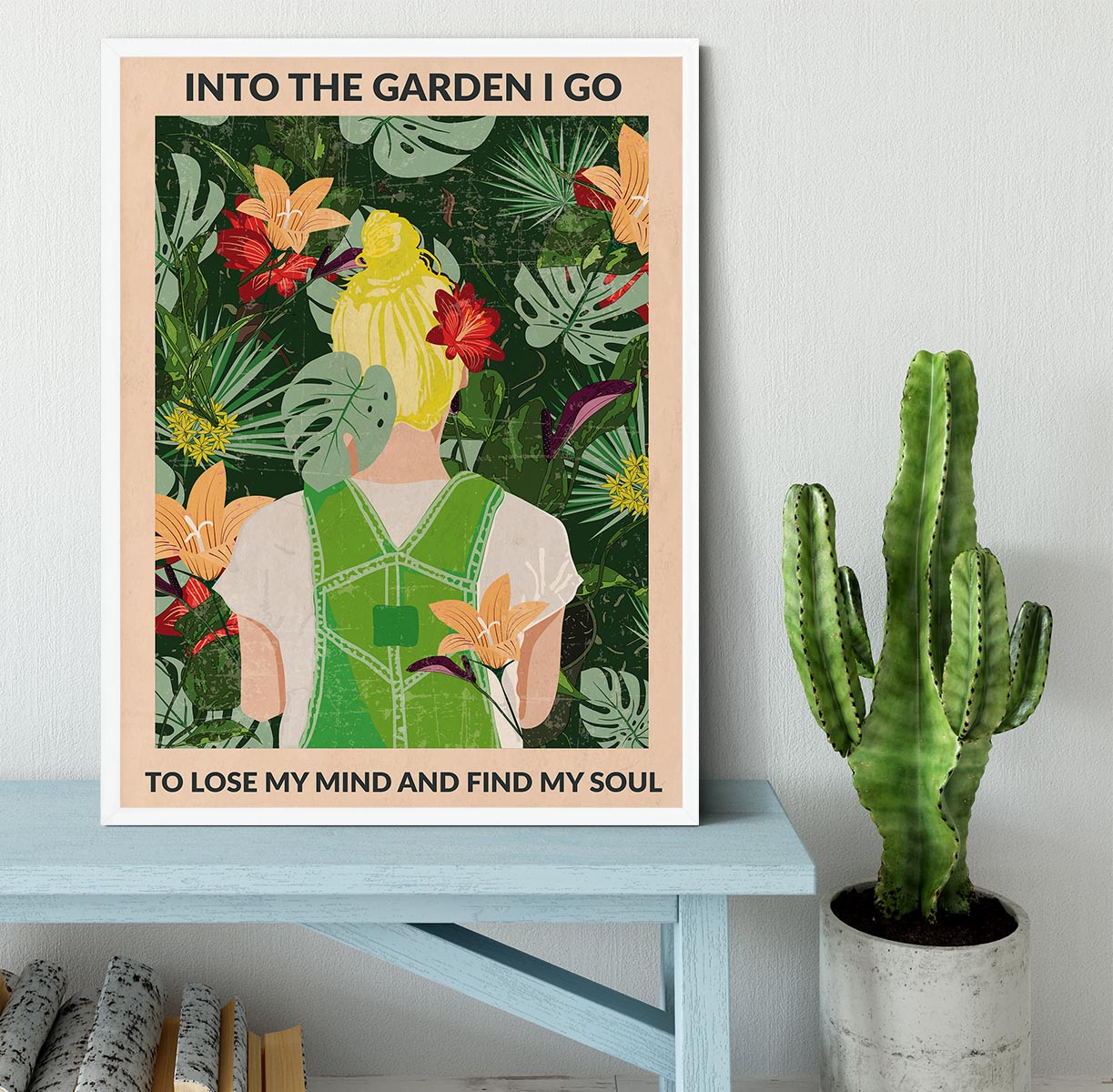 Into the Garden blonde Framed Print - 1x -6