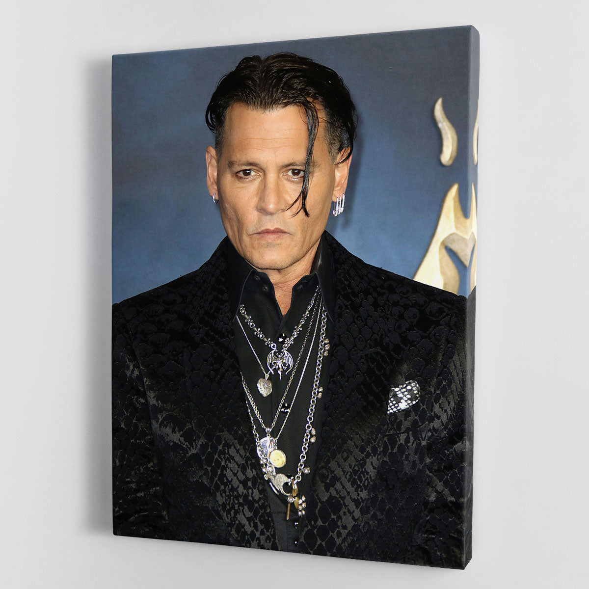 Johnny Depp at a premiere in 2018 Canvas Print or Poster - Canvas Art Rocks - 1