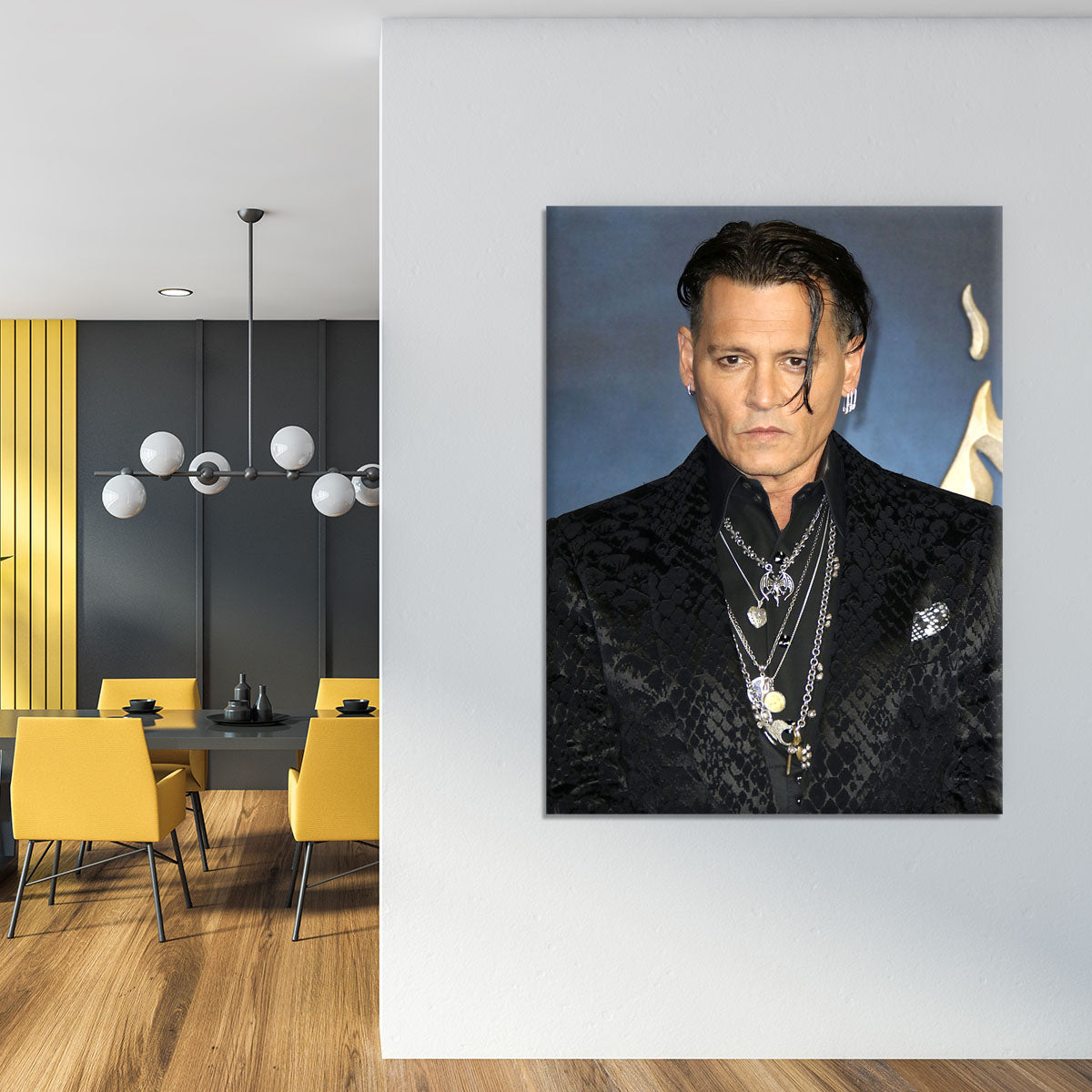 Johnny Depp at a premiere in 2018 Canvas Print or Poster - Canvas Art Rocks - 4