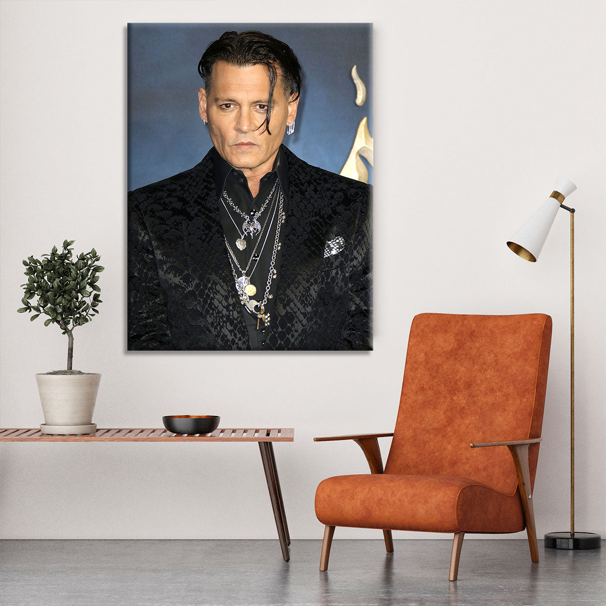 Johnny Depp at a premiere in 2018 Canvas Print or Poster - Canvas Art Rocks - 6