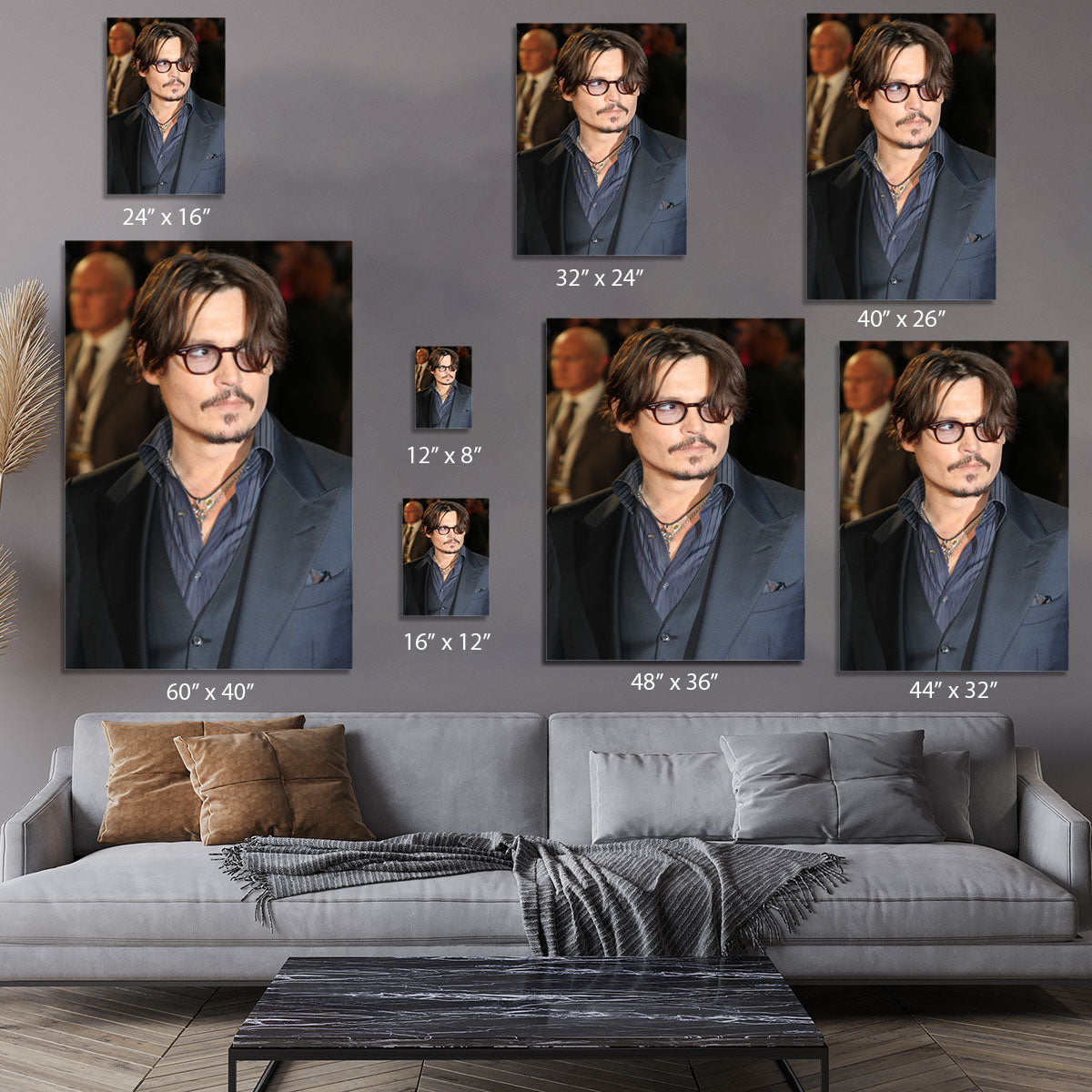 Johnny Depp at the European Premiere of the Rum Diary Canvas Print or Poster - Canvas Art Rocks - 7