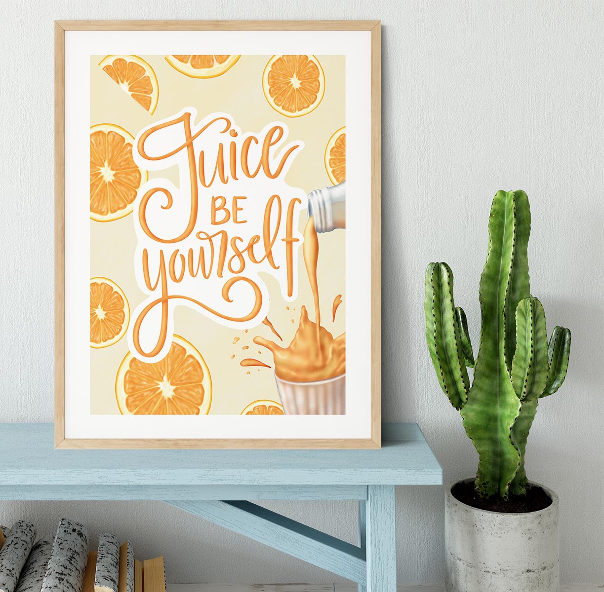 Juice be Yourself Framed Print - Canvas Art Rocks - 3