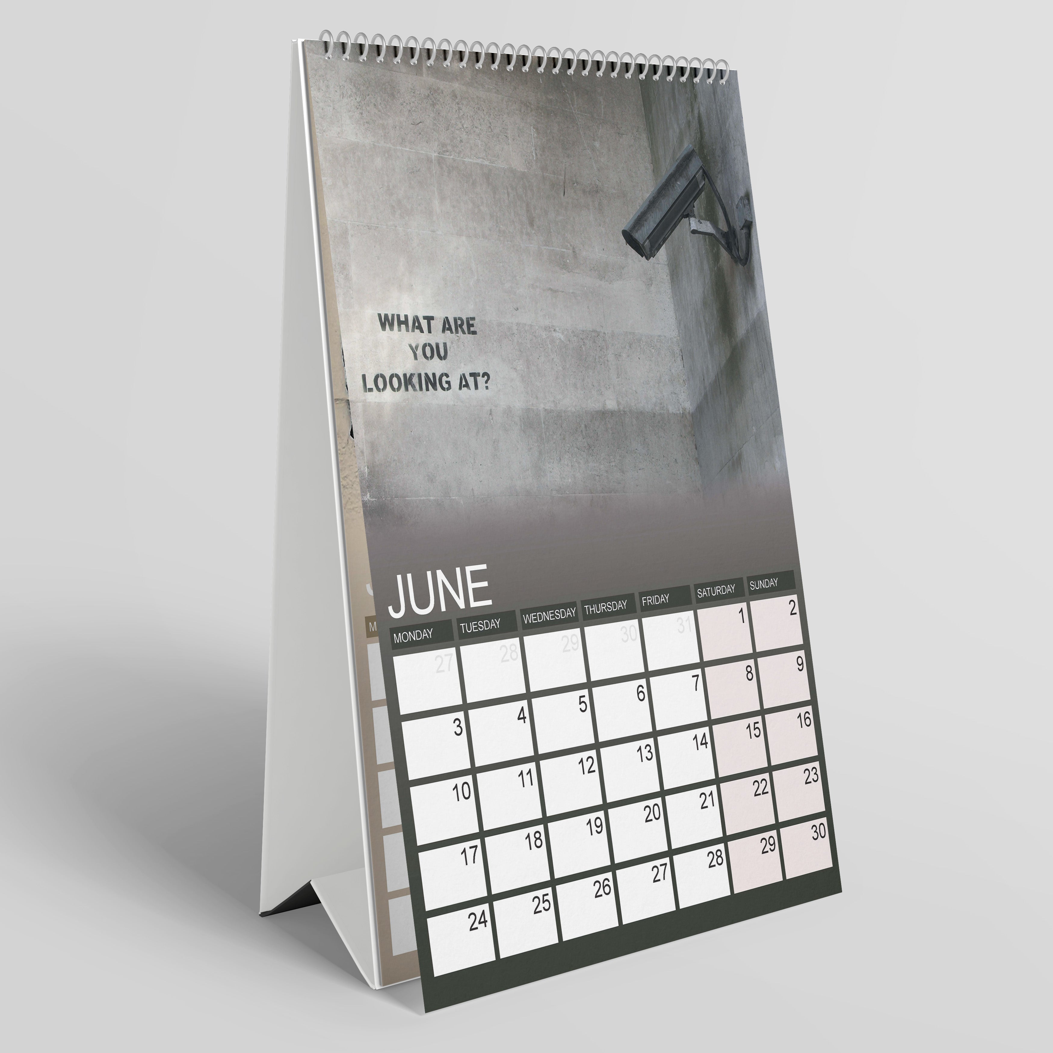 Banksy A5 Desk 2024 Calendar