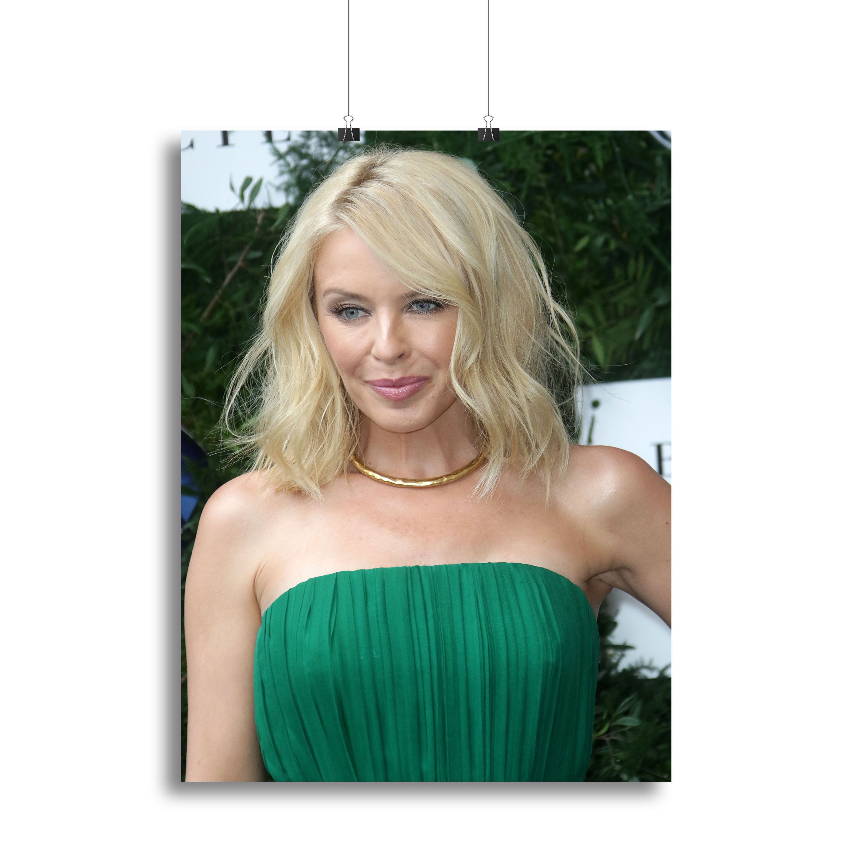 Kylie Minogue in green Canvas Print or Poster - Canvas Art Rocks - 2