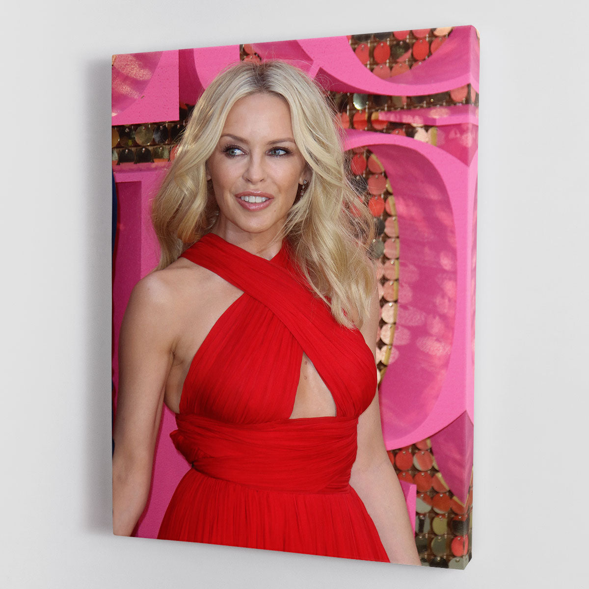 Kylie Minogue in red Canvas Print or Poster - Canvas Art Rocks - 1