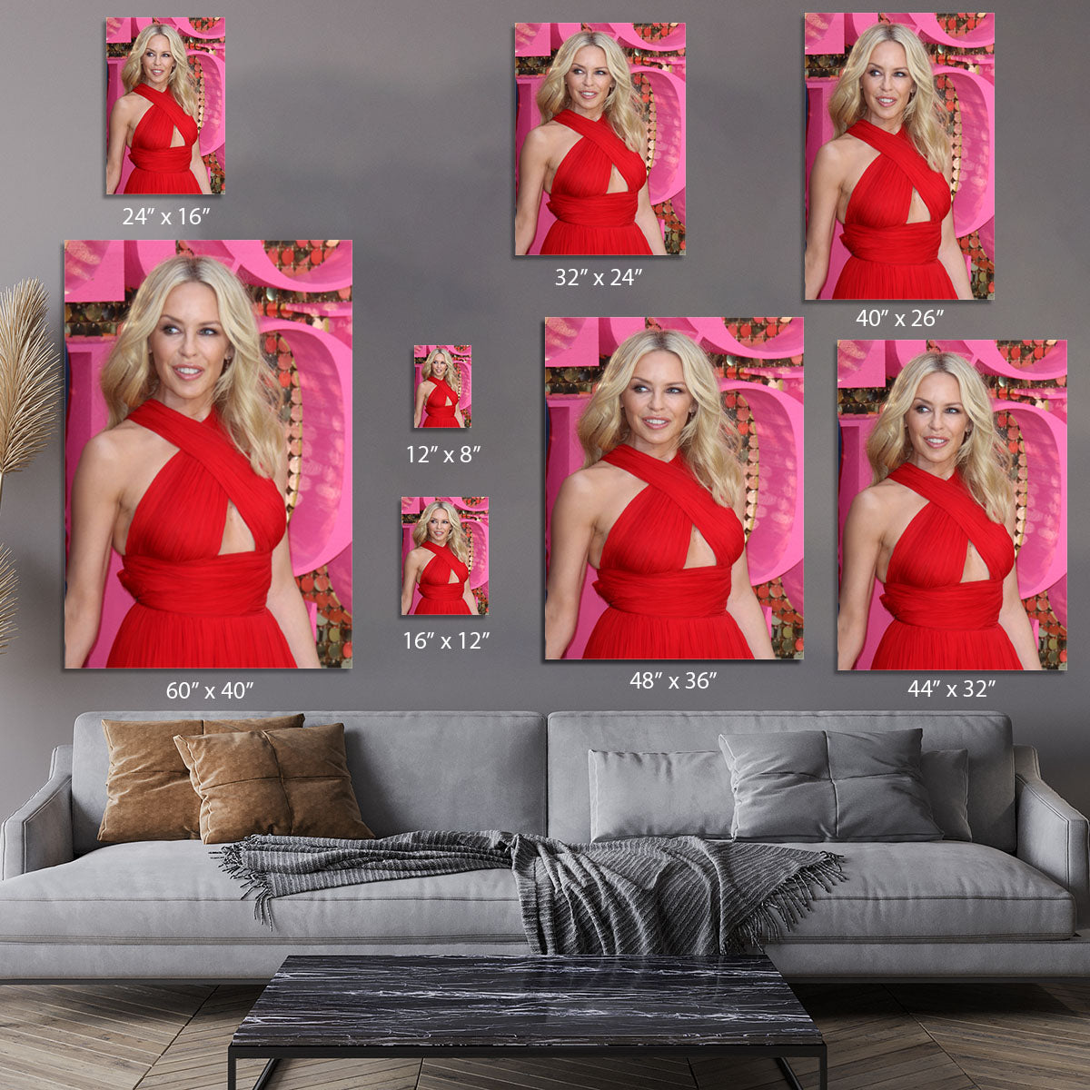 Kylie Minogue in red Canvas Print or Poster - Canvas Art Rocks - 7