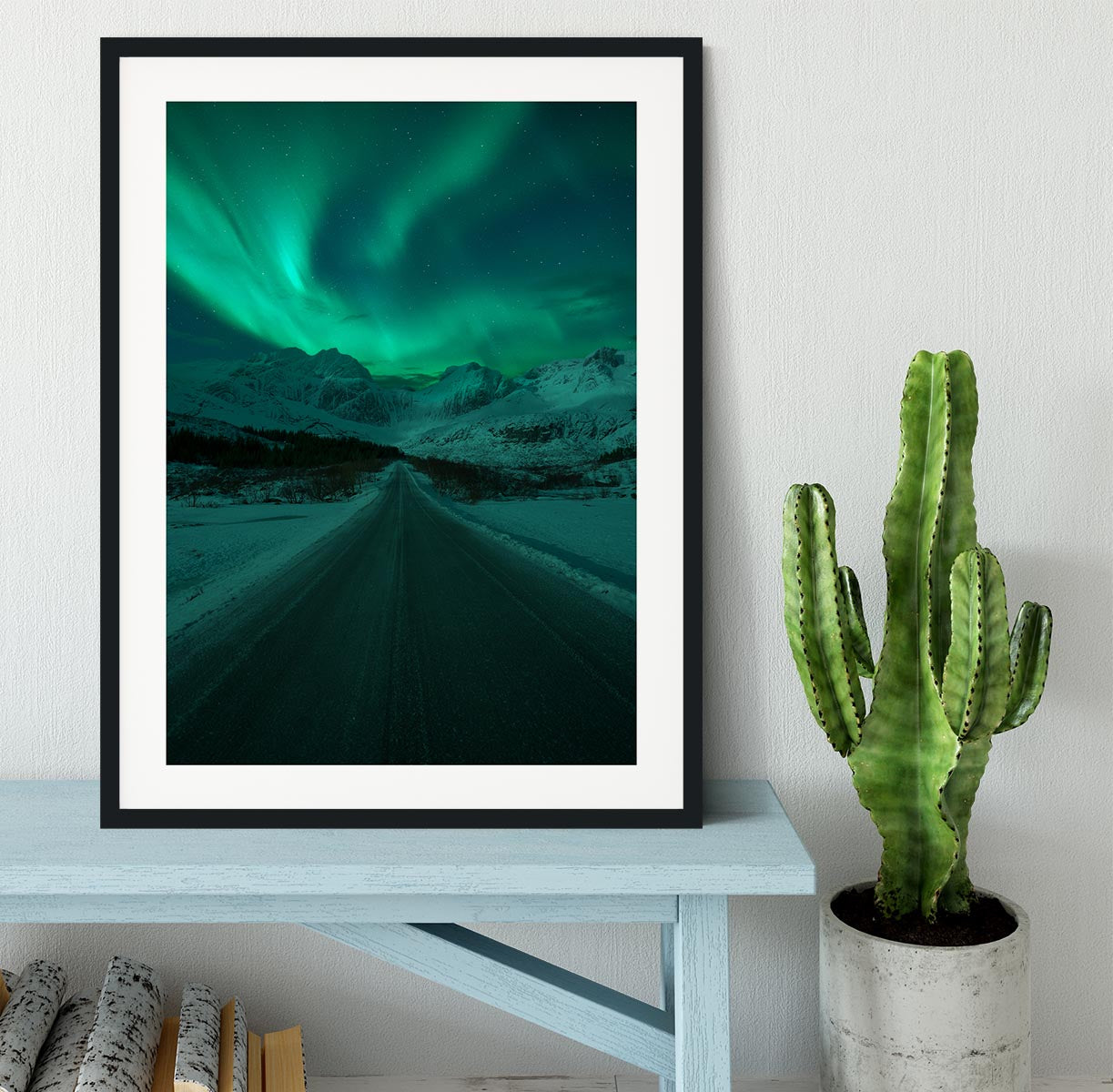 La Dama de la Carretera Framed Print - Canvas Art Rocks - 1