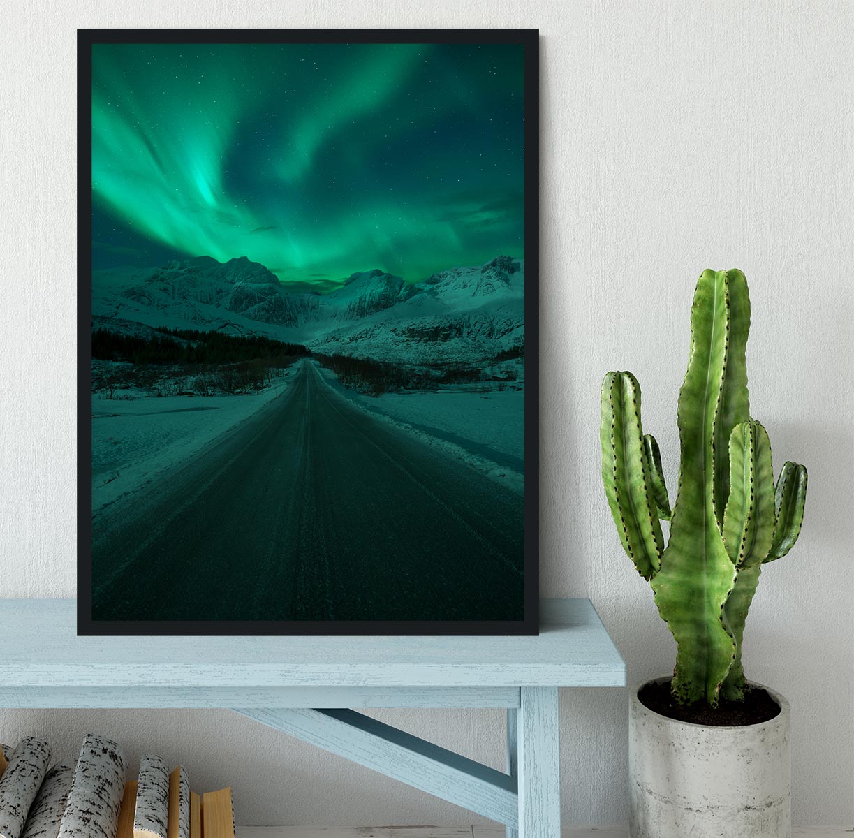 La Dama de la Carretera Framed Print - Canvas Art Rocks - 2