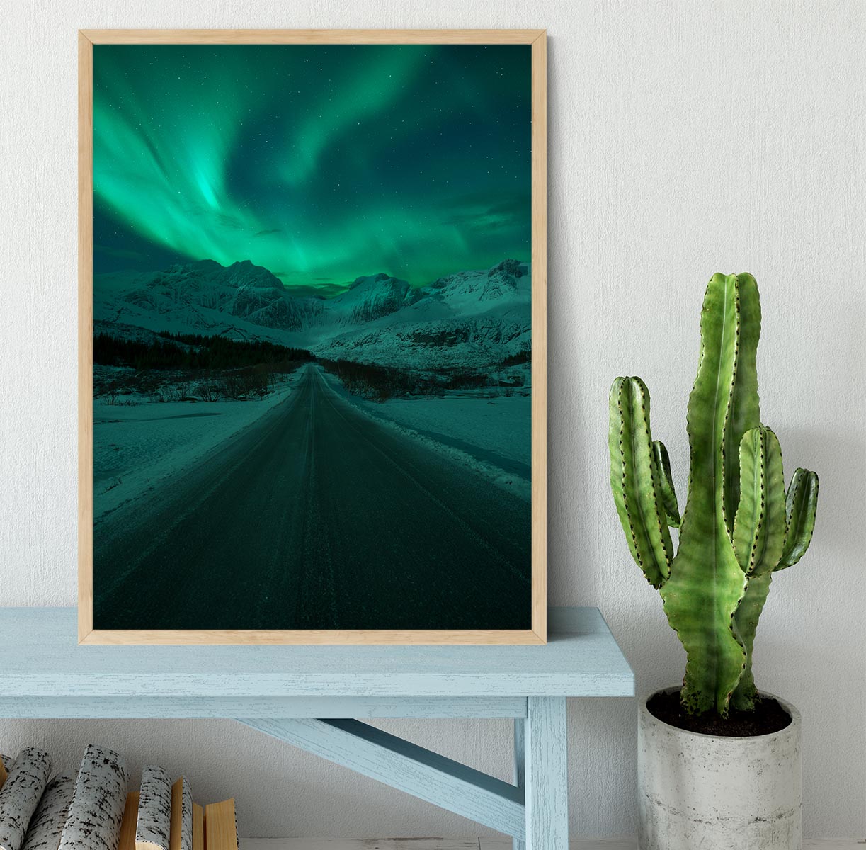 La Dama de la Carretera Framed Print - Canvas Art Rocks - 4