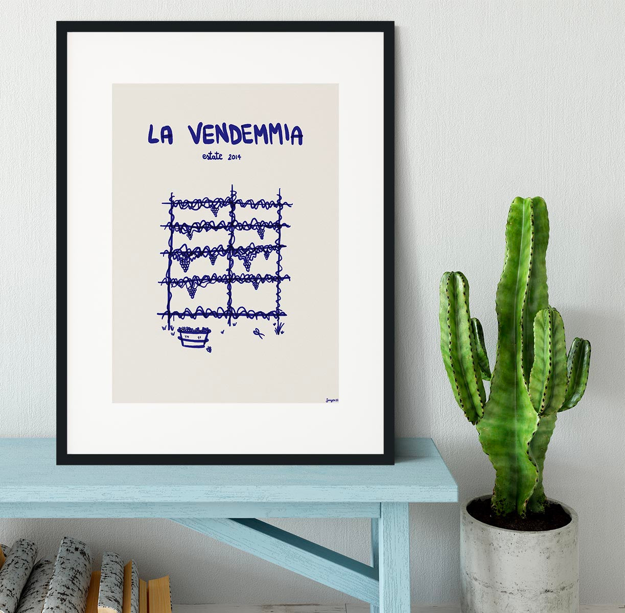 La vendemmia Framed Print - Canvas Art Rocks - 1