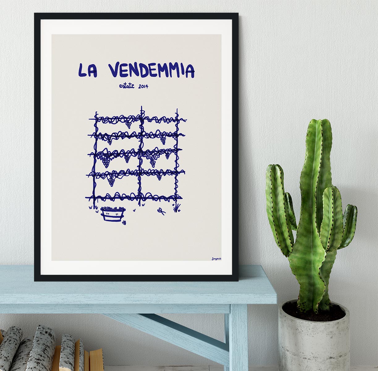 La vendemmia Framed Print - Canvas Art Rocks - 2