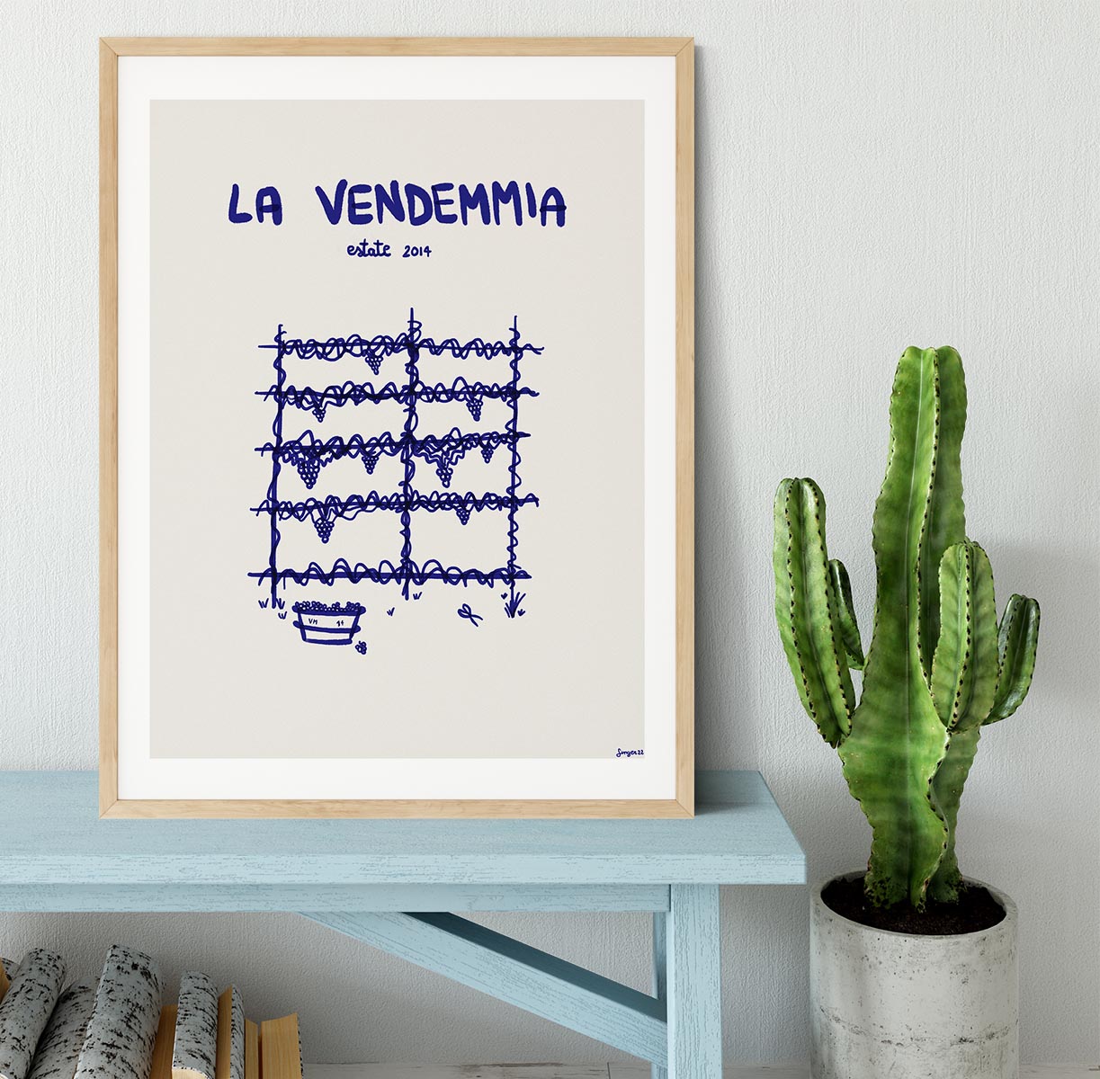 La vendemmia Framed Print - Canvas Art Rocks - 4