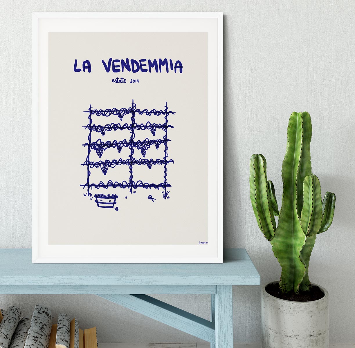 La vendemmia Framed Print - Canvas Art Rocks -6