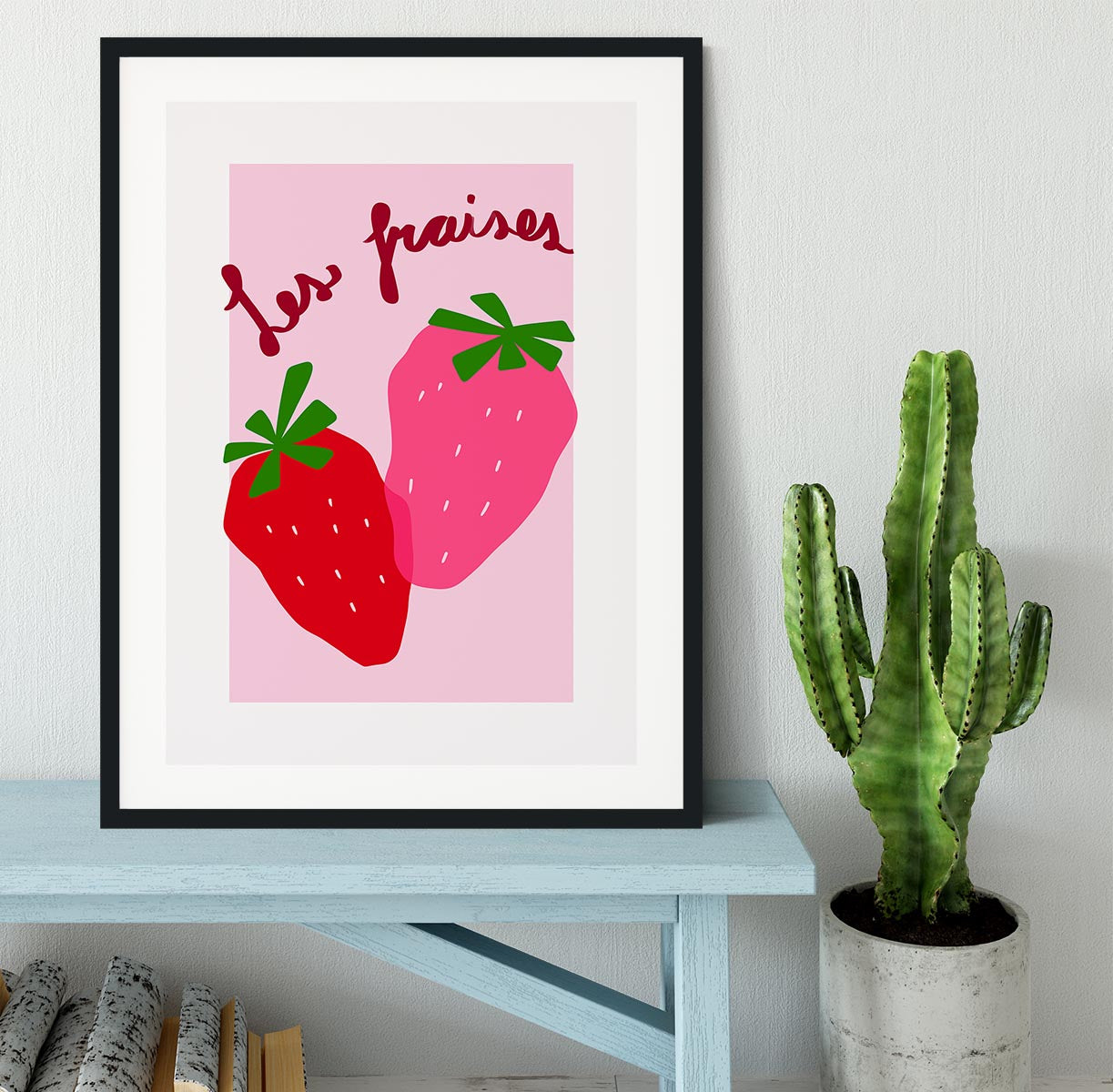 Les Fraises Framed Print - Canvas Art Rocks - 1