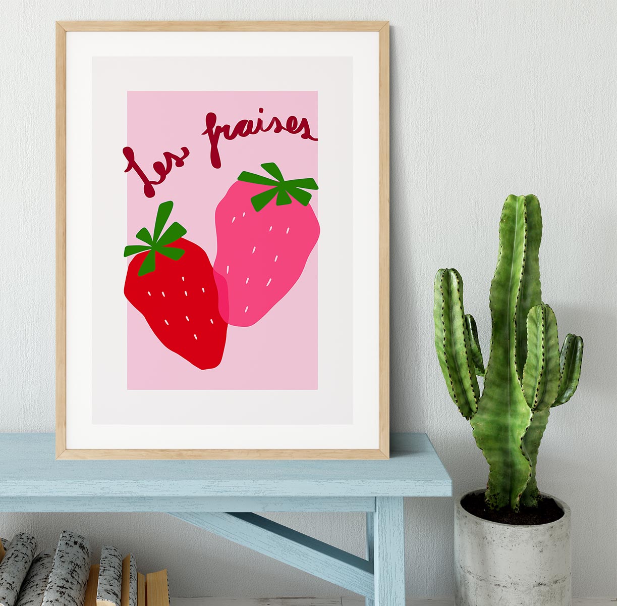 Les Fraises Framed Print - Canvas Art Rocks - 3