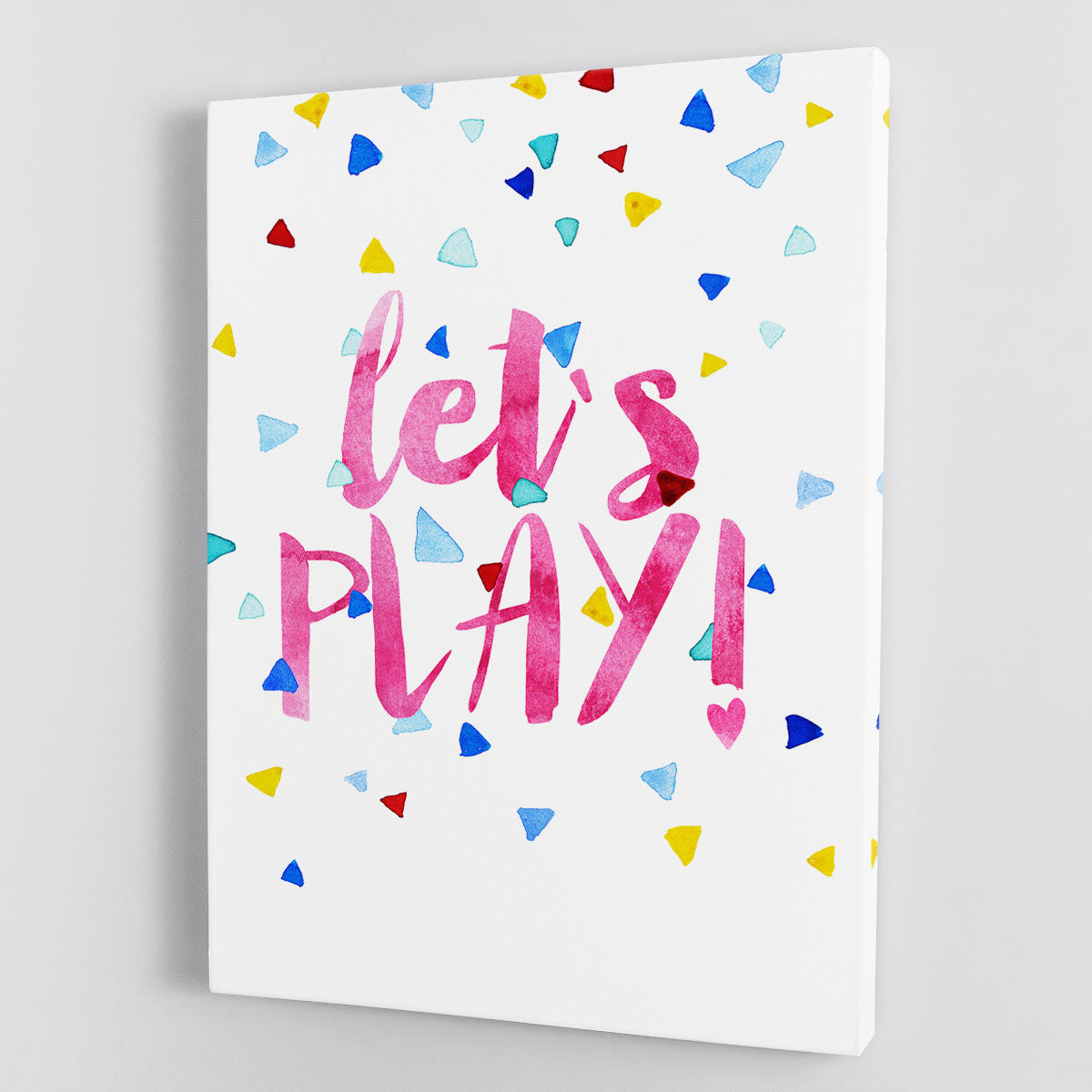 Lets Play Canvas Print or Poster - 1x - 1
