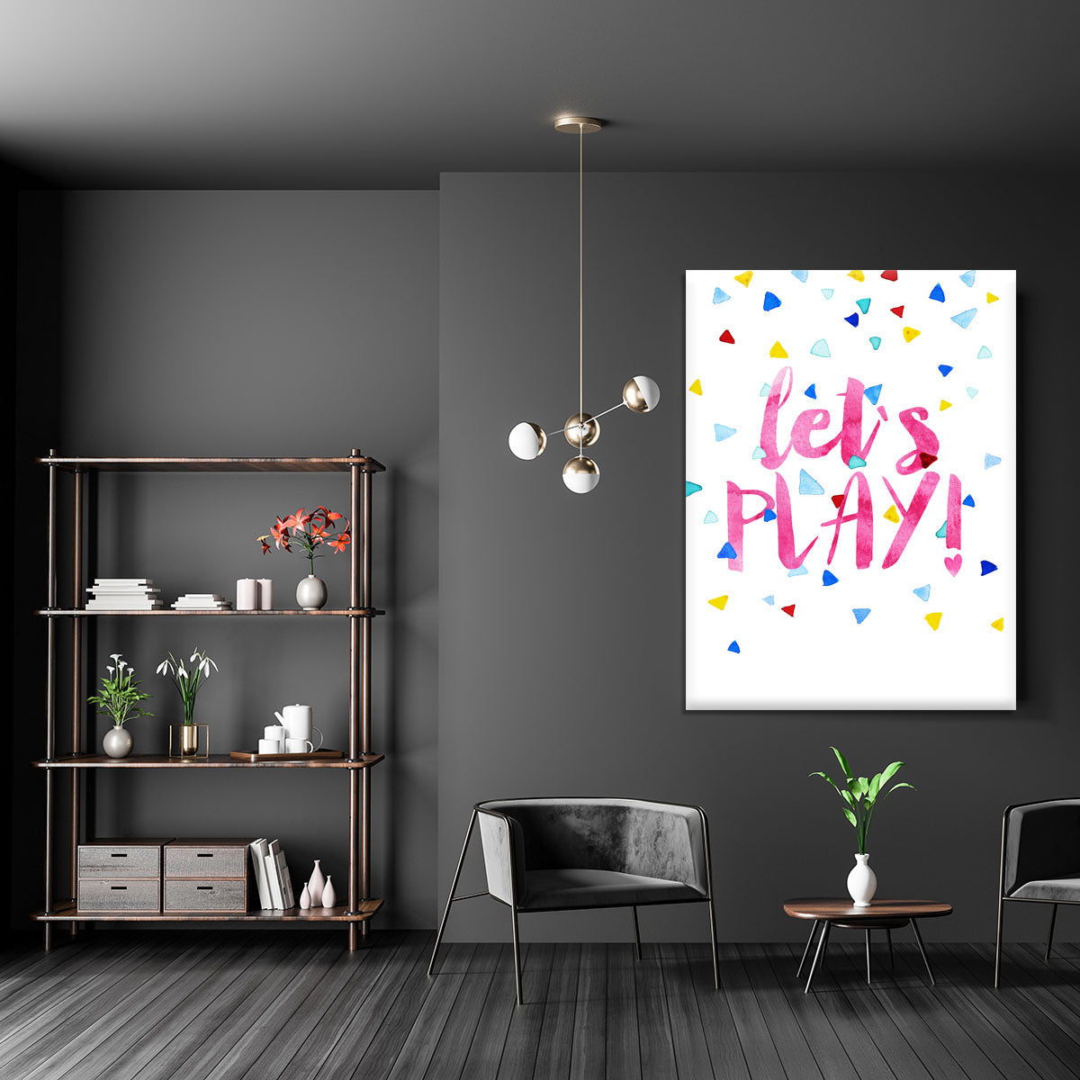 Lets Play Canvas Print or Poster - 1x - 5