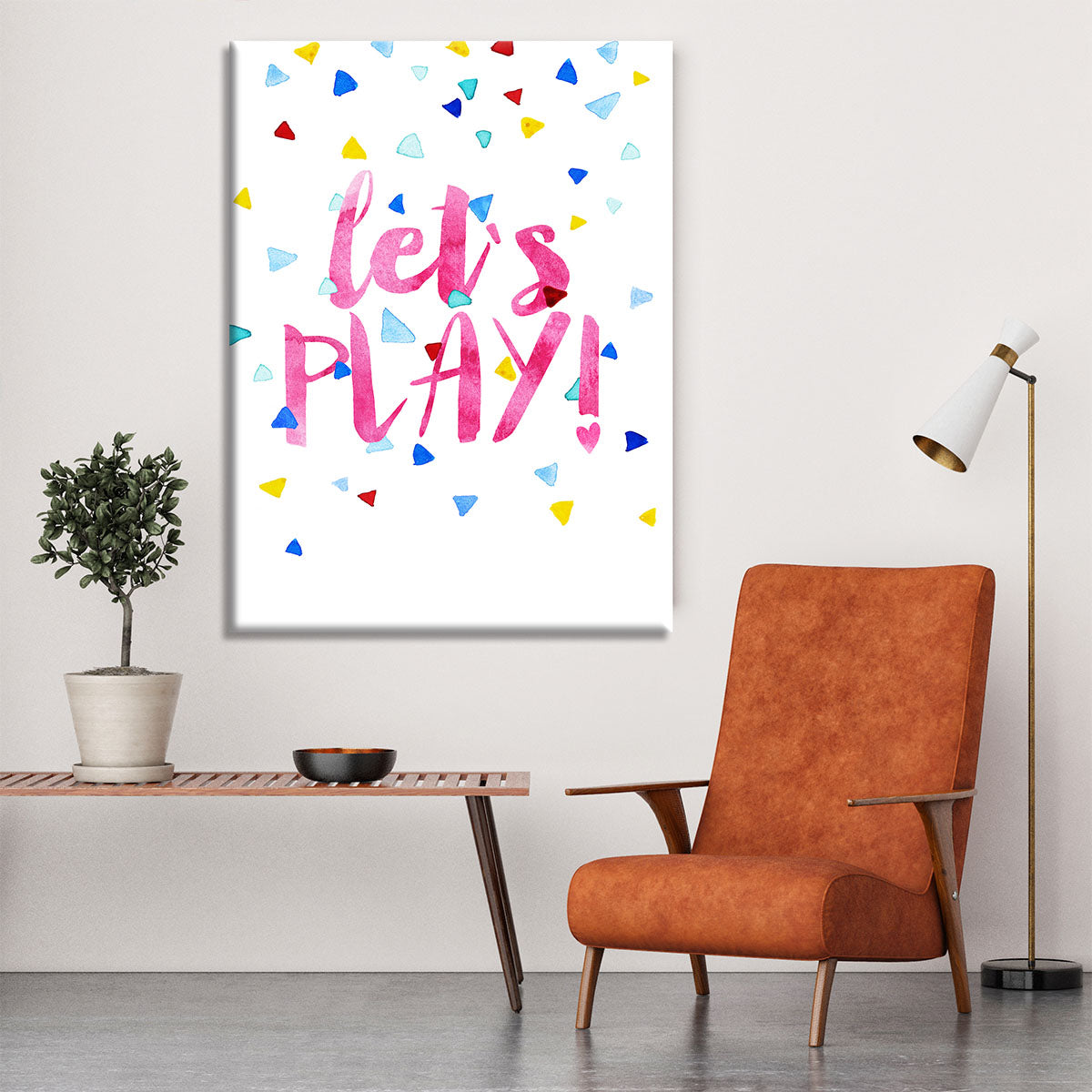 Lets Play Canvas Print or Poster - 1x - 6